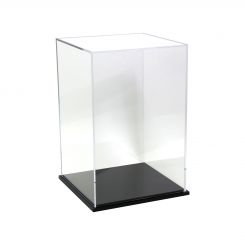 Acrylic Display Box 9"H x 6"W x 6"L with Black Base